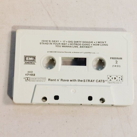 Stray Cats ‎~ Rant N' Rave (cassette, 1983) tested and works - Picture 3 of 3